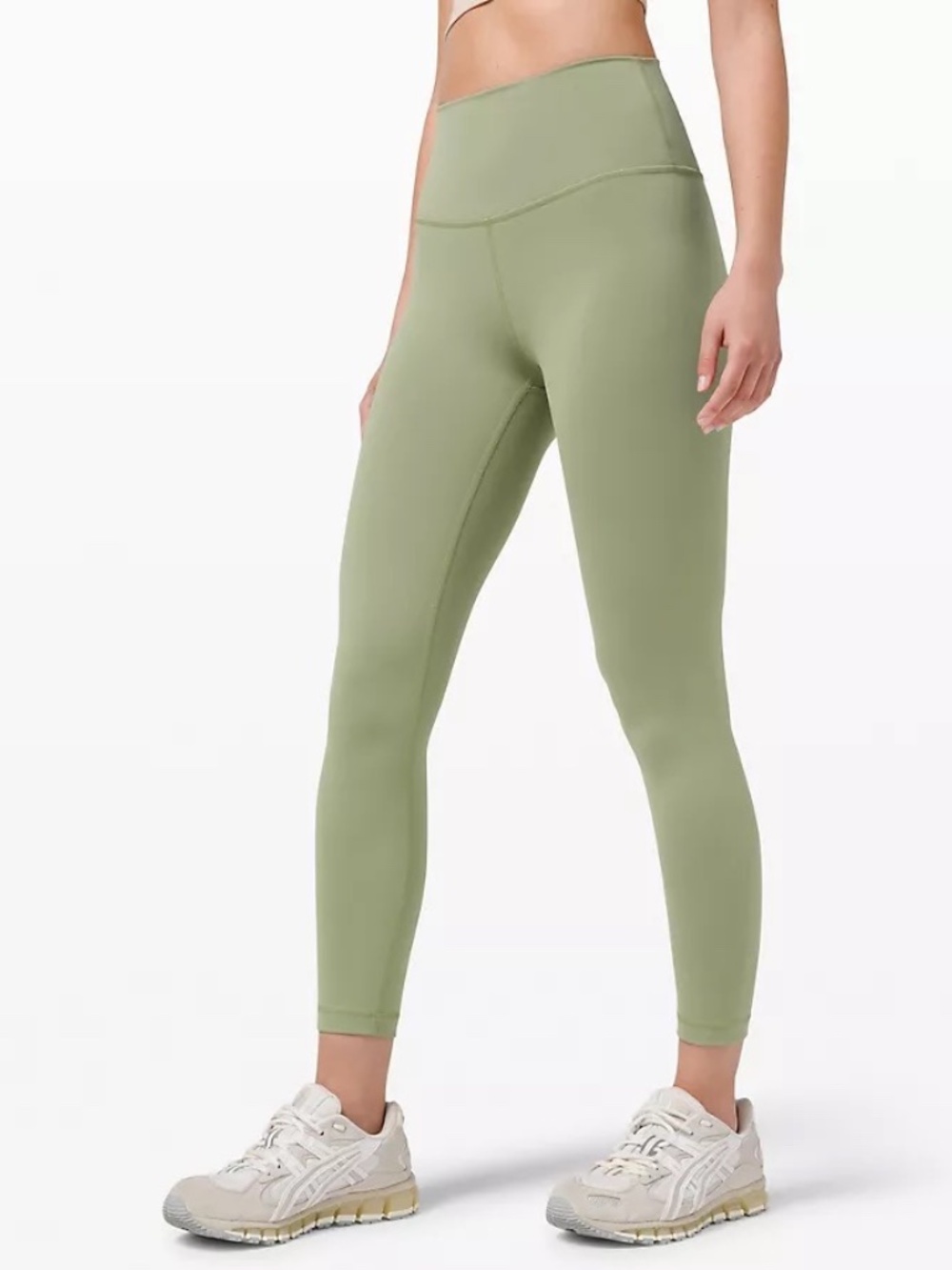 LULULEMON Wunder Train High-Rise Tight Leggings Athletic 25" Willow Green sz. 6 - Picture 2 of 12